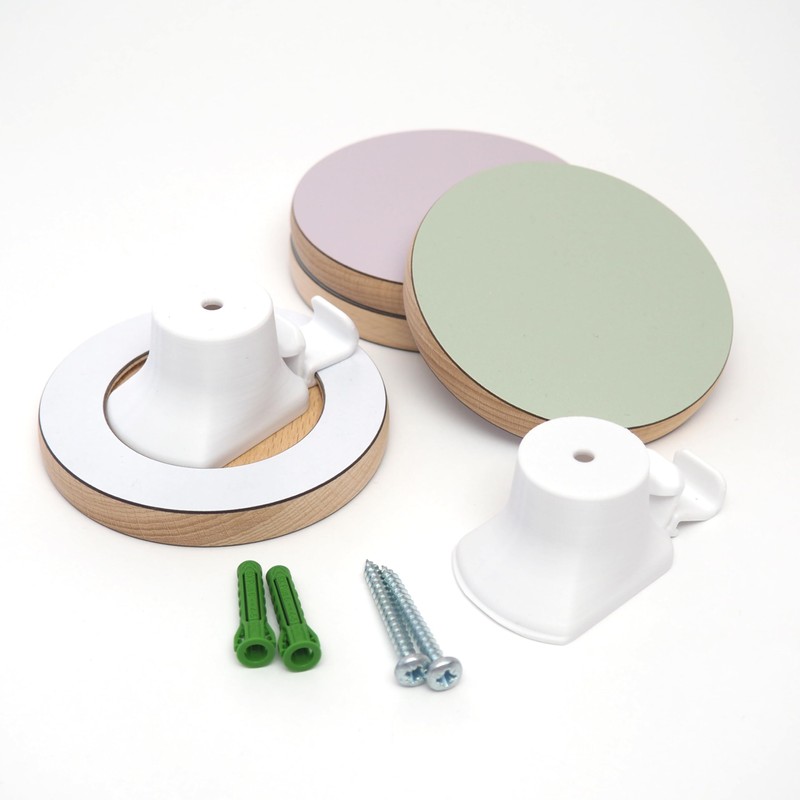 bomidé Bomidè Wall Hook Round in Various Colours (Purple)