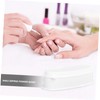 Mikinona 2sets Nail Dipping Powder Trays French Tip Nails Tool