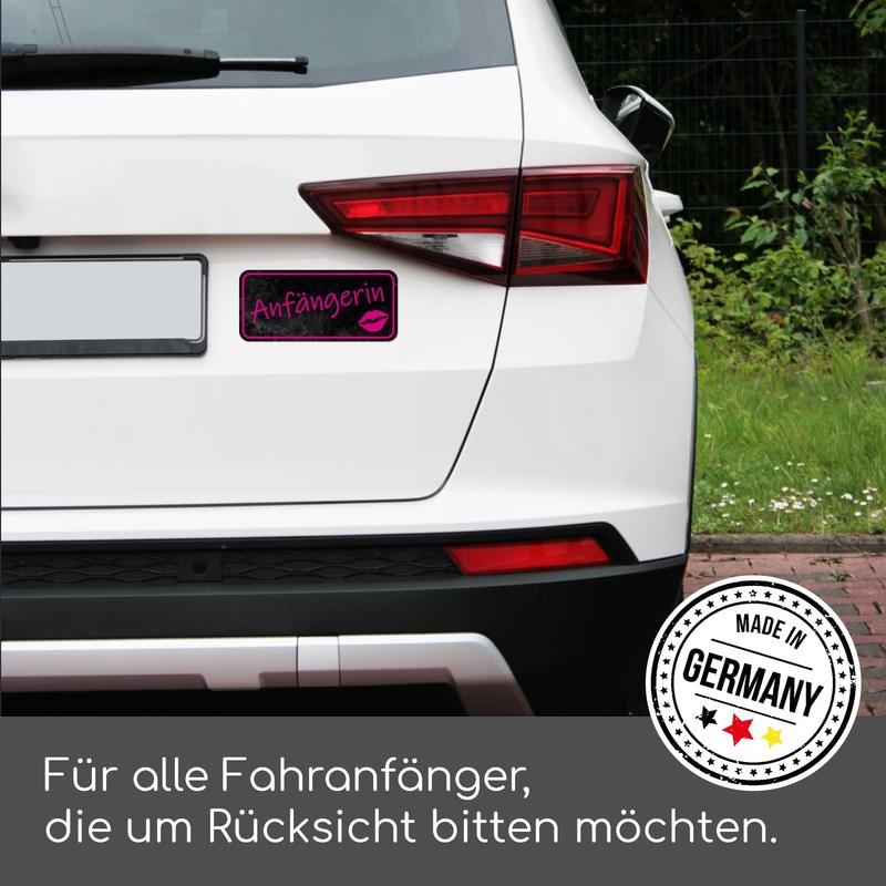 Vehicle Sticker | Caution, Attention Novice Driver (German Language)