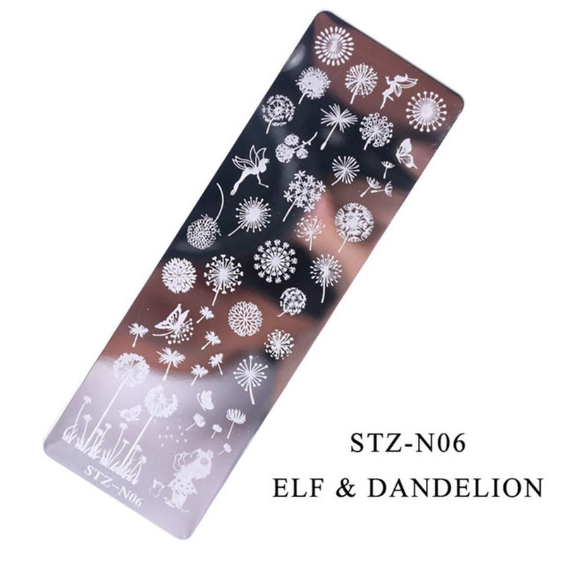 5-Piece Flower Lace Butterfly Stamping Plate Nail Stamp Nail Tool
