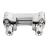 Unbranded Chrome 2" Risers 1" Handlebar Clamp For Harley Softail