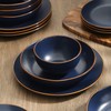 Stone Lain Brasa Modern Stoneware 16 Piece Dinnerware Sets, Plates