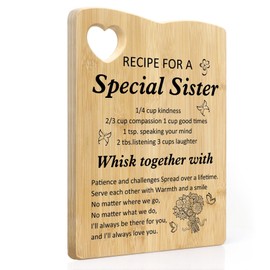 Huaceary Sister Birthday Gifts for Sister Cutting Board, Special Sisters Birthday Presents,Soul Best Big Sister Gifts from Brother,Wedding,House Warming,Christmas,Valentines Present Chopping Board