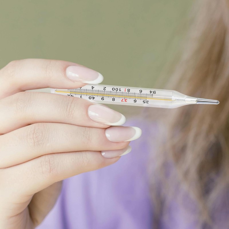 MAGICLULU MAGICLULU 1Pc Glass Oral Temperature Adult Free Clinic Armpit