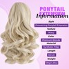 Sleekcute Clip On Ponytails for Women Ponytail Extension Natural Looking