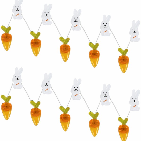 Easter Decoration Lights String Battery Operated 1M 10 LED Carrot