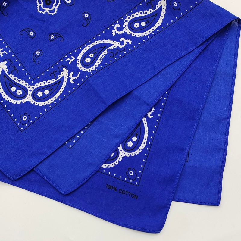 Trifong Bandana, Unisex, 100% Cotton, Cashew Nut Pattern, Paisley Handkerchief,