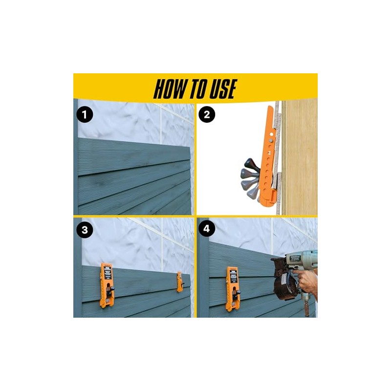 Siding Installation Tools with Storage Pouch, Mounting Kit for 5/16-Inch