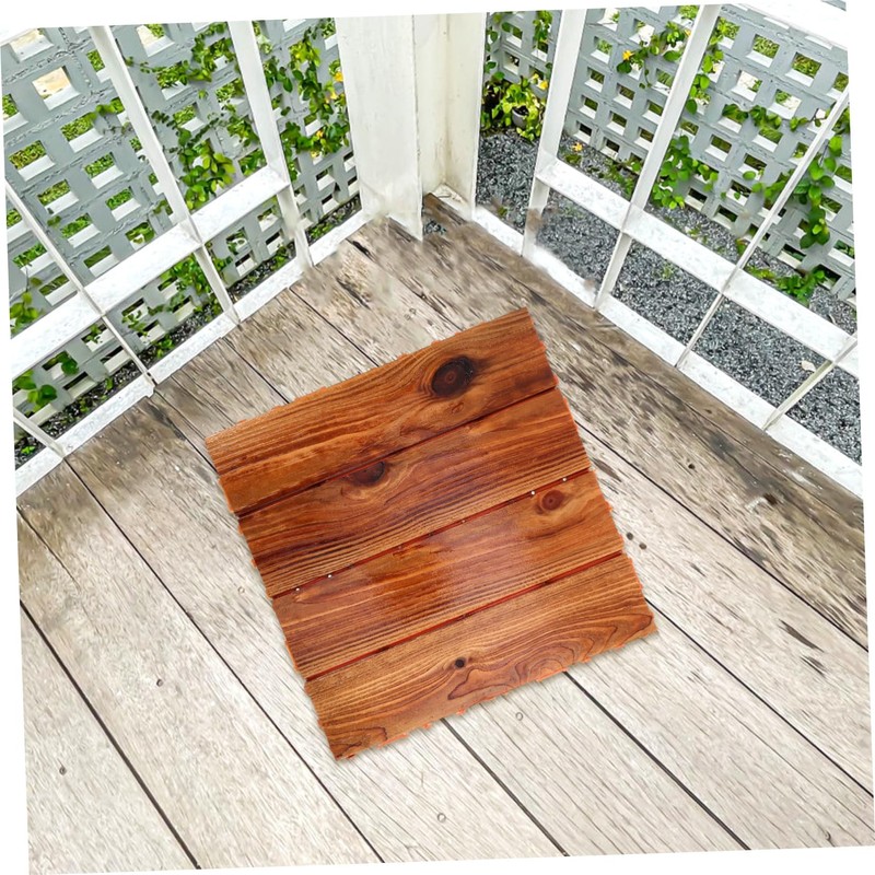 Gadpiparty Interlocking Outdoor Flooring Tile Patio Deck Tile for Garden