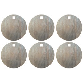 Magnum Target 6in. NRA Steel Shooting Target - 3/8" AR500 Rifle & Pistol Metal Plate 6pc - Unpainted