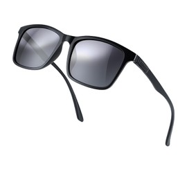 Vidsmow Polarised Sunglasses-Mens-Womens-UV400-Protection, Men Fishing Driving Travel, Lightweight Style Sun Glasses for Men, Black Retro Sunglasses for Outdoor Sports