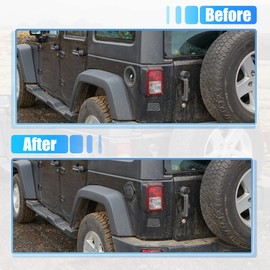 ACROPIX Gas Tank Cap for Jeep Wrangler JK Unlimited JK Black 1 Pack