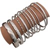 Gold Bracelets for Women, 14K Gold Plated Dainty Layered Chain