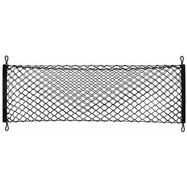 Heavy Duty Cargo Net Stretchable, Universal Adjustable Elastic Truck Net with Hooks, Storage Mesh Organizer Bungee for Car, SUV, Truck