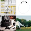 PDETVEO 10PCS 12 Inch Mini Bungee Cords with Hooks, White