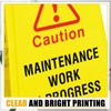 Geetery 4 Pcs Maintenance Work in Progress Floor Sign Two