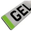 Slimline Green Zero Emissions - Electric Vehicle Number Plate Domed