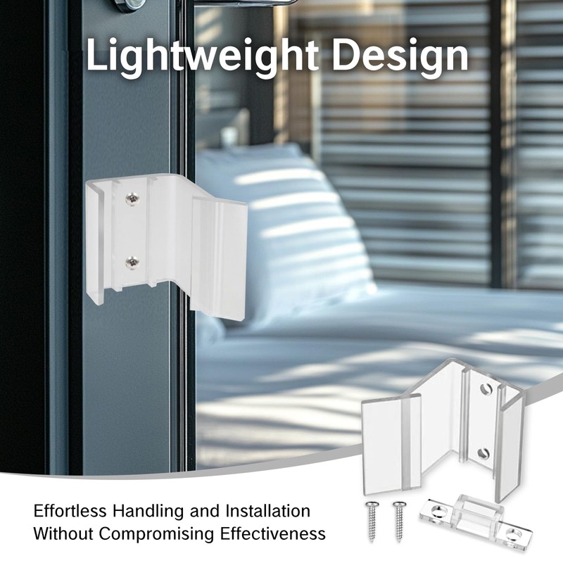 NIIIYTYB 4 Sets RV Sliding Door Latch Clear Mirror Closet