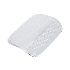 Partuto Fuel Tank Door Cap for Toyota Camry 2018-2023 Fuel Filler Flap Cover Adhesive Type Chrome Silver Tone ABS Fuel Filler Door Gas Cap