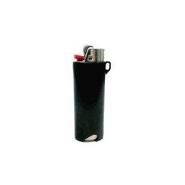 Metal Lighter Case Fits BIC with Bottle Opener Standard Full Size in J6 EDC Multipurpose Outdoor Survival Lighter Metal Lighter Sleeve in Black