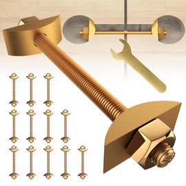 AIYOTAR 12Pcs Countertop Connector Bolts, M8x100mm Countertop Joint Fasteners, Furniture Fastening Connectors, Drawbolt/Bed/Butcher Block Joint Connector Kit,Miter Draw Bolt Countertop Flip Connector