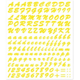 Kit de letras adhesivas, amarillo