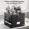 ENGPOW 5200°F Fireproof Document Box with Lock, Heat Insulated Collapsible