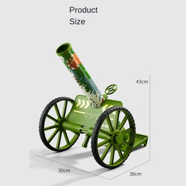 ZZPXMY Mortar Launcher Playset, Push Tyre Mortar Launcher, Soft Foam Rocket Children's Playset with 5 Safety Foam Shells for Boys and Girls (Green)