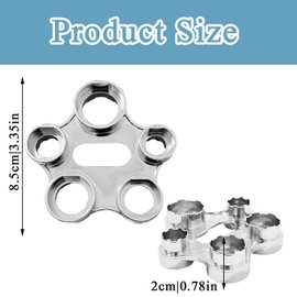 FDJZXW Tap Key, Tap Strainer Key, Aerator Service Key, M16/M18/M20/M22/M24/M28 Aerator Repair Key, Universal Aerator Mounting Key (Silver)