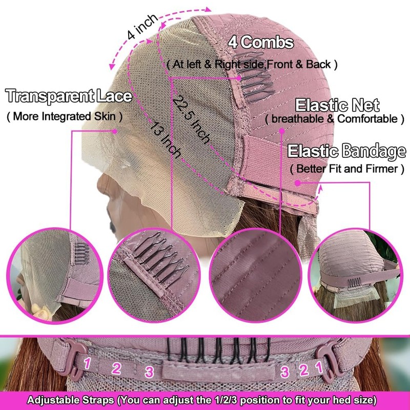 Chocolate Brown Lace Front Wigs Human Hair Body Wave 26