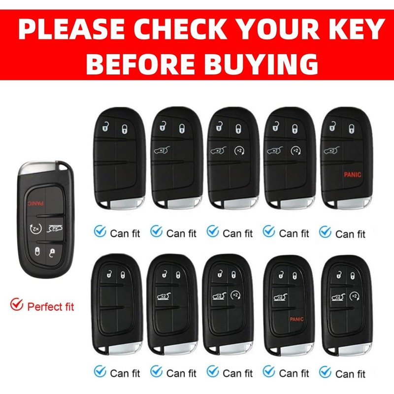 Silicone 392 Key fob Cover with Key Chain Compatible with