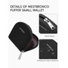 WESTBRONCO Mini Coin Purse for Women, RFID Blocking Accordion Wallet