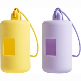 Spender und elastisch seil, 2 Stück Hundekotbeutelspender, Praktische Lösung für Hundebesitzer, Einfache Handhabung bei Spaziergängen, Wanderungen und in der Stadt, Hergestellt aus PVC