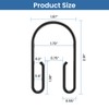 Black Shower Curtain Hooks Rings ，Double Sided Shower Curtain Rings