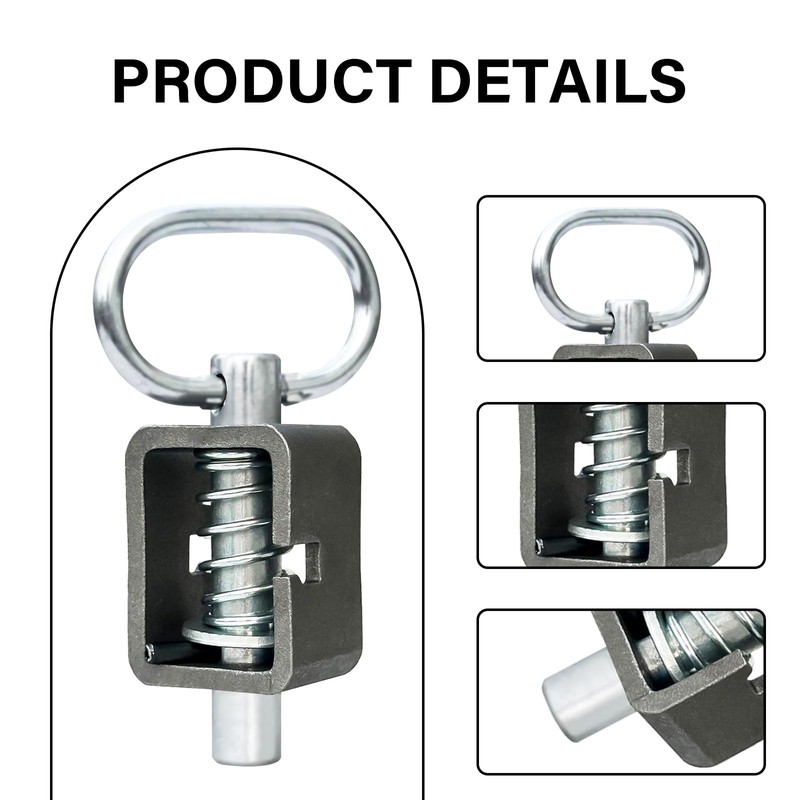 Spring Latch Lock,Weld-On Spring Latch Assembly Universal for Utility Trailer