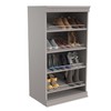 ClosetMaid Modular Storage Shelf Unit with Angled Shoe Shelves, Taupe