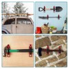 Wotendy 6pcs Shovel Mount for Roof Rack, Metal Rubber Clamp