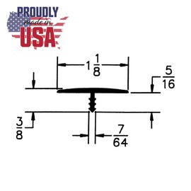 Outwater Plastic T-molding 1-1/8 Inch Milk Chocolate Brown Flexible Polyethylene Center Barb Tee Moulding 250 Foot Coil
