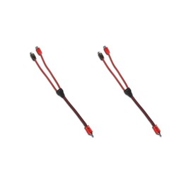 DS18 R1M2F Ultra Flex RCA Cable, Double Female to Single Male, Y Splitter Desing - RCA Audio Cable 1 Male to 2 Females - 12 Inches - 2 Pack