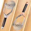 Obsoorth Mashed Potato Masher Stainless Steel Foldable Non Stick 12