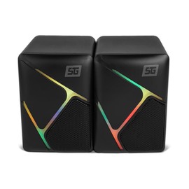 Vorago Bocinas SG SPK-108, RGB, 2.0, Cable 3.5 mm, 3W, Sonido Estereo, Gamer, para Laptop, Pc Gamer, Celular, Altavoces Multimedia.
