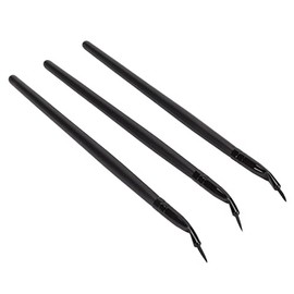 Bent Eyeliner Brush, 3pcs Pro Makeup Ultra Fine Angled Gel Eyeliner Brushes Makeup Ultra Fine Brushes Herramienta Cosmética, y Amigable con la Piel
