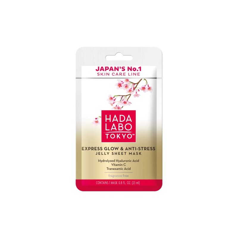 Hada Labo Tokyo Premim Express Glow Anti-Stress Jelly Sheet Mask