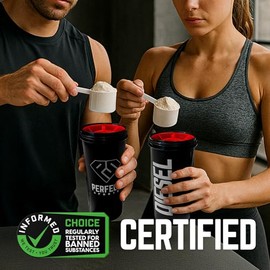 Perfect Sports DIESEL Whey Isolate Nueva Zelanda 2 lb - Proteína Aislada Premium Sabor Piña Mango, 27 g de Proteína, Libre de Azúcar, Carbos y Grasas 