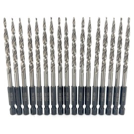 FTG USA Tapered Countersink Drill Bit Set 16 Pc #10 (3/16") Tapered Drill Bit Replacement, Countersink Bit Same Size for Wood Countersink Drill Bits