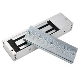 Mag Lock 500KG/1200LBS of Magnetic Holdings Force Electromagnetic Commercial Lock 12V, LED Indicator When Closed NO/NC Options,for Access Control System