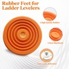 Ladder Levelers Rubber Feet,Replacement Non-Slip Feet Pads for Extension Ladders