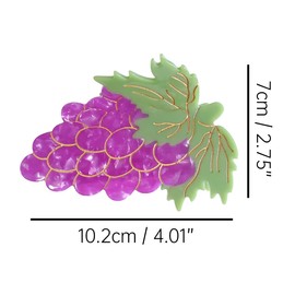 Big Deep Purple Grape Hair Clip,Acetate Claw Clips,Hair Clips for Women