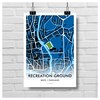 GroundDesigns BATH RUGBY Union Gift RECREATION GROUND Stadium Art Unframed