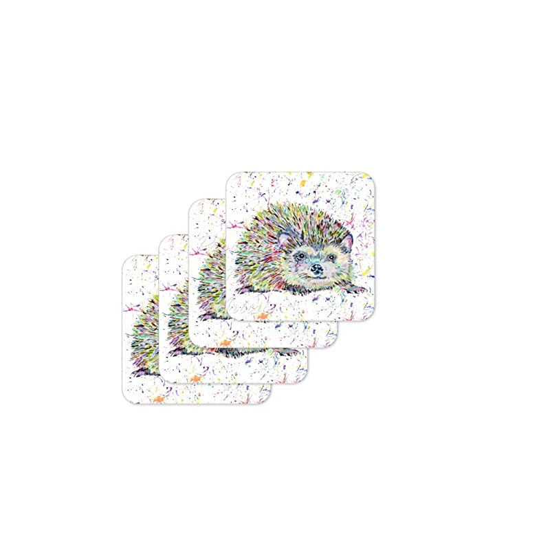 Coaster Hedgehog British Wildlife Animals Coasters Watercolour Art Gift Work